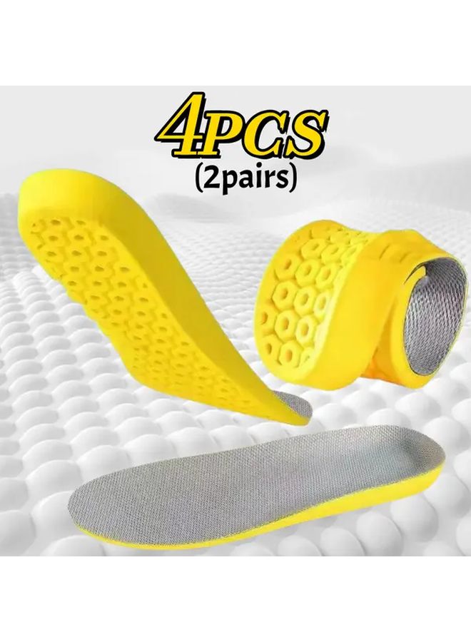 High Elasticity EVA Soft Mesh Running Insoles Anti Odor Size EU43 44 28cm 11in - Image 3